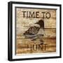 Time To Hunt Square II-Julie DeRice-Framed Art Print