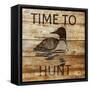 Time To Hunt Square II-Julie DeRice-Framed Stretched Canvas