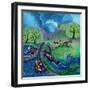 Time to Moor Up, 2023 (Acrylics on Linen)-Lisa Graa Jensen-Framed Giclee Print