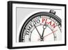 Time To Plan Concept Clock-donskarpo-Framed Premium Giclee Print