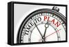 Time To Plan Concept Clock-donskarpo-Framed Stretched Canvas