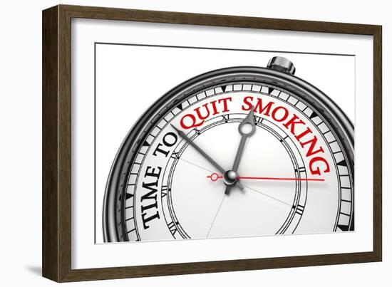 Time To Quit Smoking-donskarpo-Framed Art Print