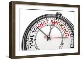 Time To Quit Smoking-donskarpo-Framed Art Print