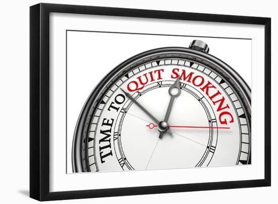 Time To Quit Smoking-donskarpo-Framed Art Print