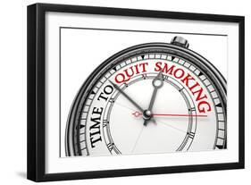 Time To Quit Smoking-donskarpo-Framed Art Print