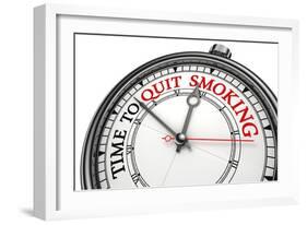 Time To Quit Smoking-donskarpo-Framed Art Print