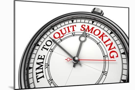 Time To Quit Smoking-donskarpo-Mounted Art Print