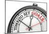 Time To Set Goals Concept Clock-donskarpo-Mounted Poster