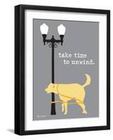 Time To Unwind-Dog is Good-Framed Art Print