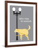 Time To Unwind-Dog is Good-Framed Art Print