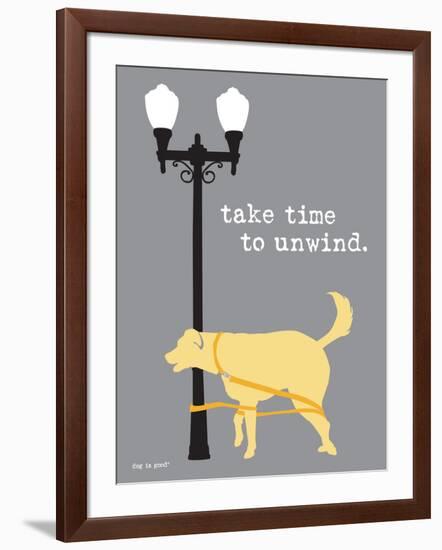 Time To Unwind-Dog is Good-Framed Art Print