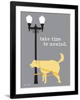 Time To Unwind-Dog is Good-Framed Art Print