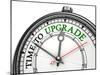 Time To Upgrade Concept Clock-donskarpo-Mounted Art Print