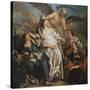 Time Unveiling Truth-Jean Francois de Troy-Stretched Canvas