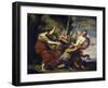 Time Vanquished by Hope, Love and Beauty, 1627-Simon Vouet-Framed Giclee Print