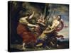 Time Vanquished by Hope, Love and Beauty, 1627-Simon Vouet-Stretched Canvas