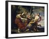 Time Vanquished by Hope, Love and Beauty, 1627-Simon Vouet-Framed Giclee Print