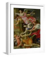 Time Vanquished by Love, Venus and Hope, circa 1645-46-Simon Vouet-Framed Giclee Print