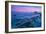 Timelapse Sunset and Blur Water at Atlantic Rocky Beach in Wembury Devon, Uk-Marcin Jucha-Framed Photographic Print