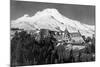 Timerline Lodge and Mt. Hood Photograph - Mt. Hood, OR-Lantern Press-Mounted Art Print