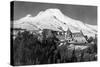 Timerline Lodge and Mt. Hood Photograph - Mt. Hood, OR-Lantern Press-Stretched Canvas