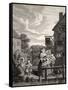 Times of the Day: Evening, from 'The Works of William Hogarth', Published 1833-William Hogarth-Framed Stretched Canvas