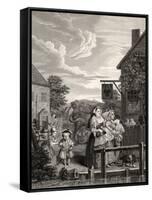 Times of the Day: Evening, from 'The Works of William Hogarth', Published 1833-William Hogarth-Framed Stretched Canvas