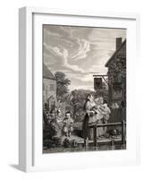 Times of the Day: Evening, from 'The Works of William Hogarth', Published 1833-William Hogarth-Framed Giclee Print