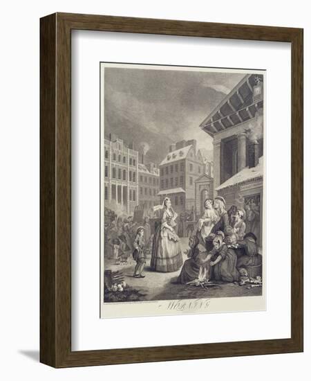 Times of the Day: Morning-William Hogarth-Framed Giclee Print