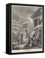 Times of the Day: Morning-William Hogarth-Framed Stretched Canvas