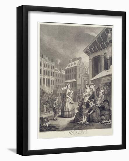 Times of the Day: Morning-William Hogarth-Framed Giclee Print