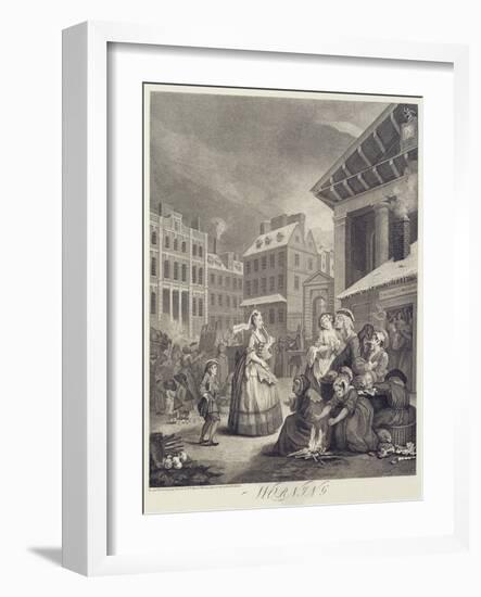 Times of the Day: Morning-William Hogarth-Framed Giclee Print