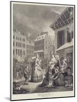 Times of the Day: Morning-William Hogarth-Mounted Giclee Print