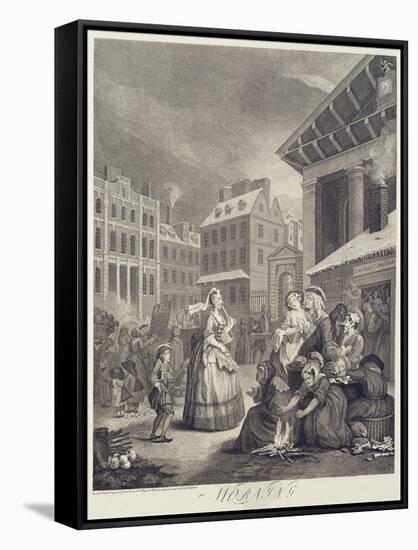 Times of the Day: Morning-William Hogarth-Framed Stretched Canvas