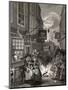 Times of the Day: Night, from 'The Works of William Hogarth', Published 1833-William Hogarth-Mounted Giclee Print