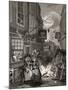 Times of the Day: Night, from 'The Works of William Hogarth', Published 1833-William Hogarth-Mounted Giclee Print