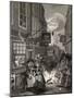 Times of the Day: Night, from 'The Works of William Hogarth', Published 1833-William Hogarth-Mounted Giclee Print