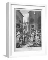 Times of the Day, Noon, 1738-William Hogarth-Framed Giclee Print