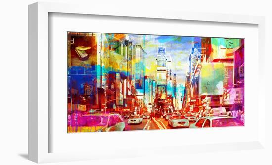 Times Square 2.0-Eric Chestier-Framed Giclee Print