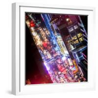 Times Square 42nd Street by Night-Philippe Hugonnard-Framed Photographic Print