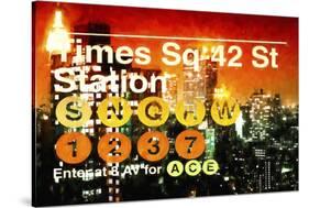 Times Square 42st Station II-Philippe Hugonnard-Stretched Canvas