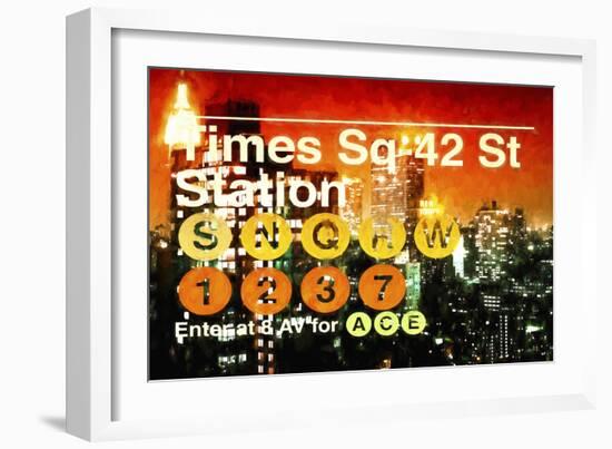 Times Square 42st Station II-Philippe Hugonnard-Framed Giclee Print
