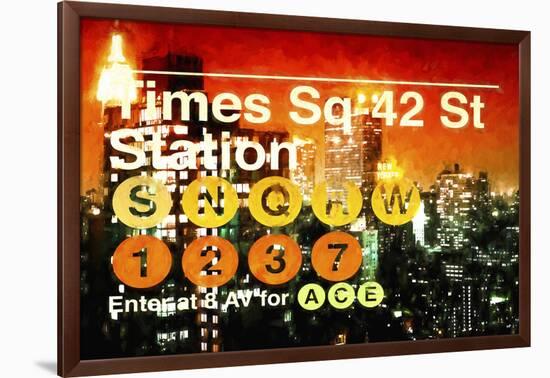 Times Square 42st Station II-Philippe Hugonnard-Framed Giclee Print