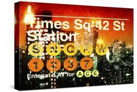 Times Square 42st Station II-Philippe Hugonnard-Stretched Canvas