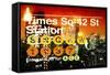 Times Square 42st Station II-Philippe Hugonnard-Framed Stretched Canvas