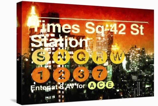 Times Square 42st Station II-Philippe Hugonnard-Stretched Canvas