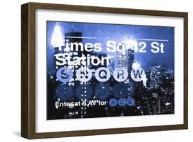 Times Square 42st Station III-Philippe Hugonnard-Framed Giclee Print