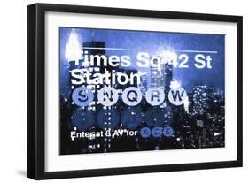 Times Square 42st Station III-Philippe Hugonnard-Framed Giclee Print