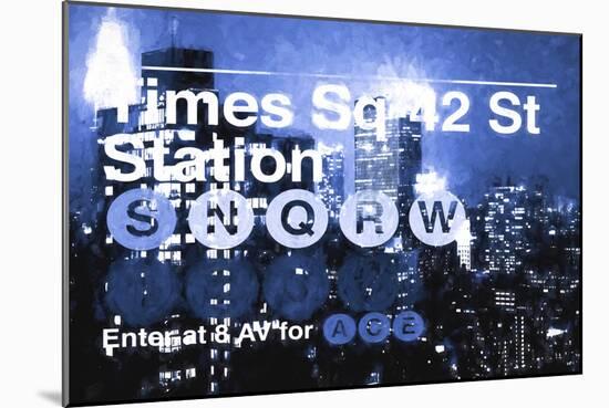 Times Square 42st Station III-Philippe Hugonnard-Mounted Giclee Print