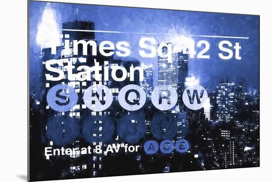 Times Square 42st Station III-Philippe Hugonnard-Mounted Giclee Print